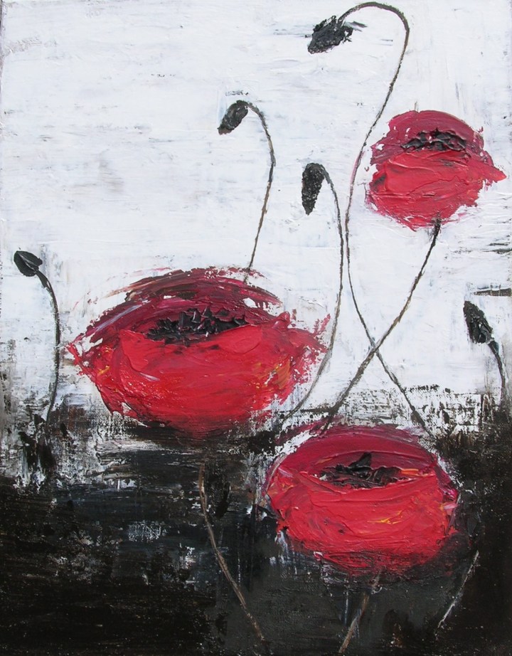poppy acrylic on canvas